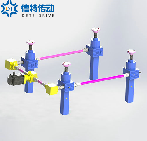 4臺聯動H型滾珠絲桿移動